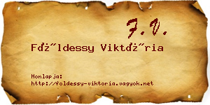 Földessy Viktória névjegykártya