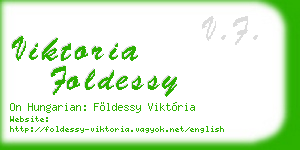 viktoria foldessy business card