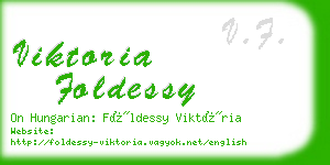 viktoria foldessy business card